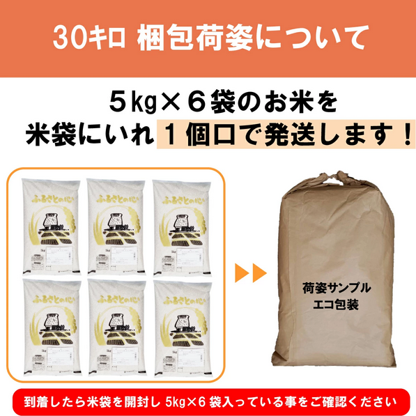 楽天】「農家さんのお米 30kg (5kg×6袋)」10kgあたり2150円！ | ずぼら 