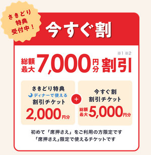ホットペッパーグルメエントリーした人は2000円割引！2/5～「席押さえ 